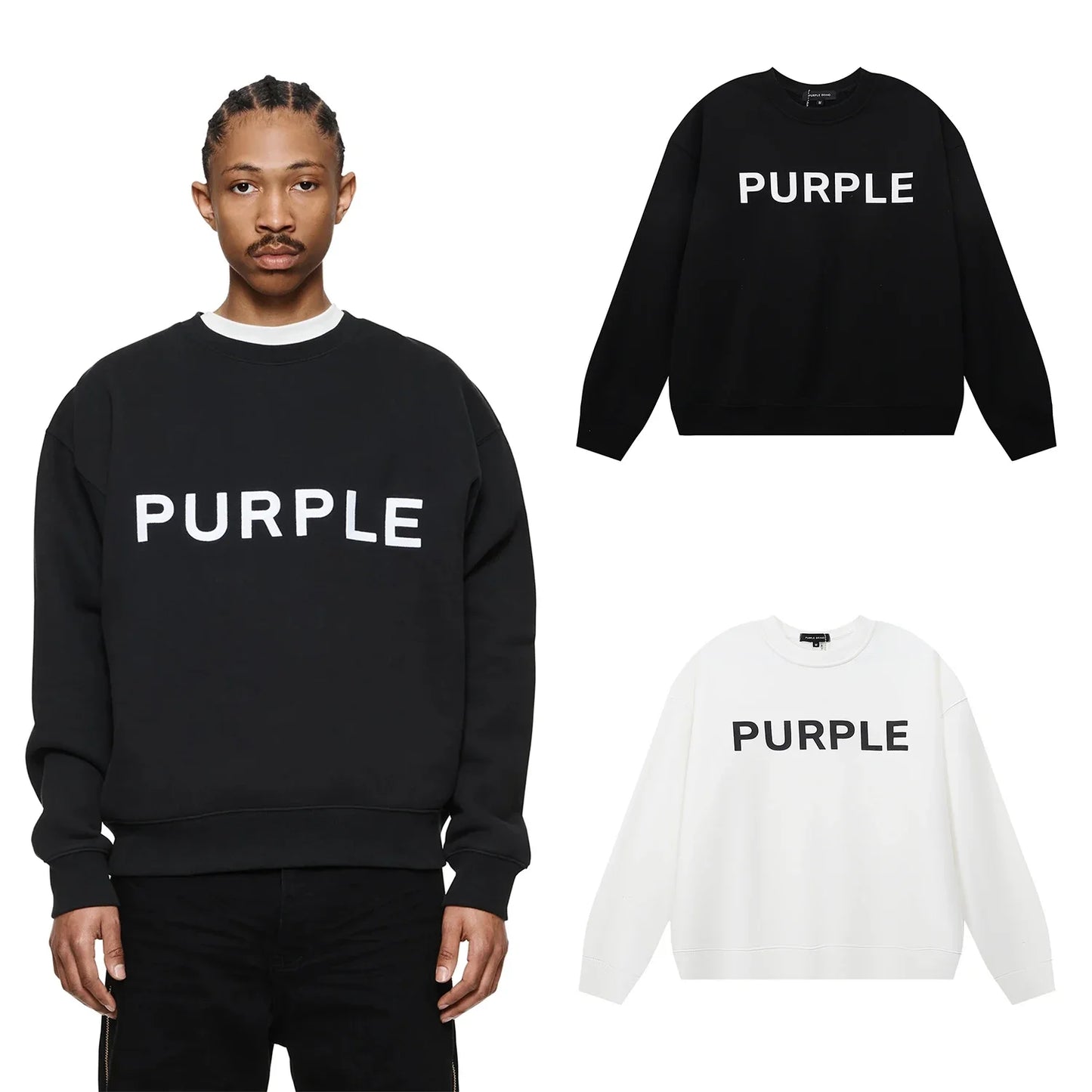 CREWNECK PURPLE BRAND