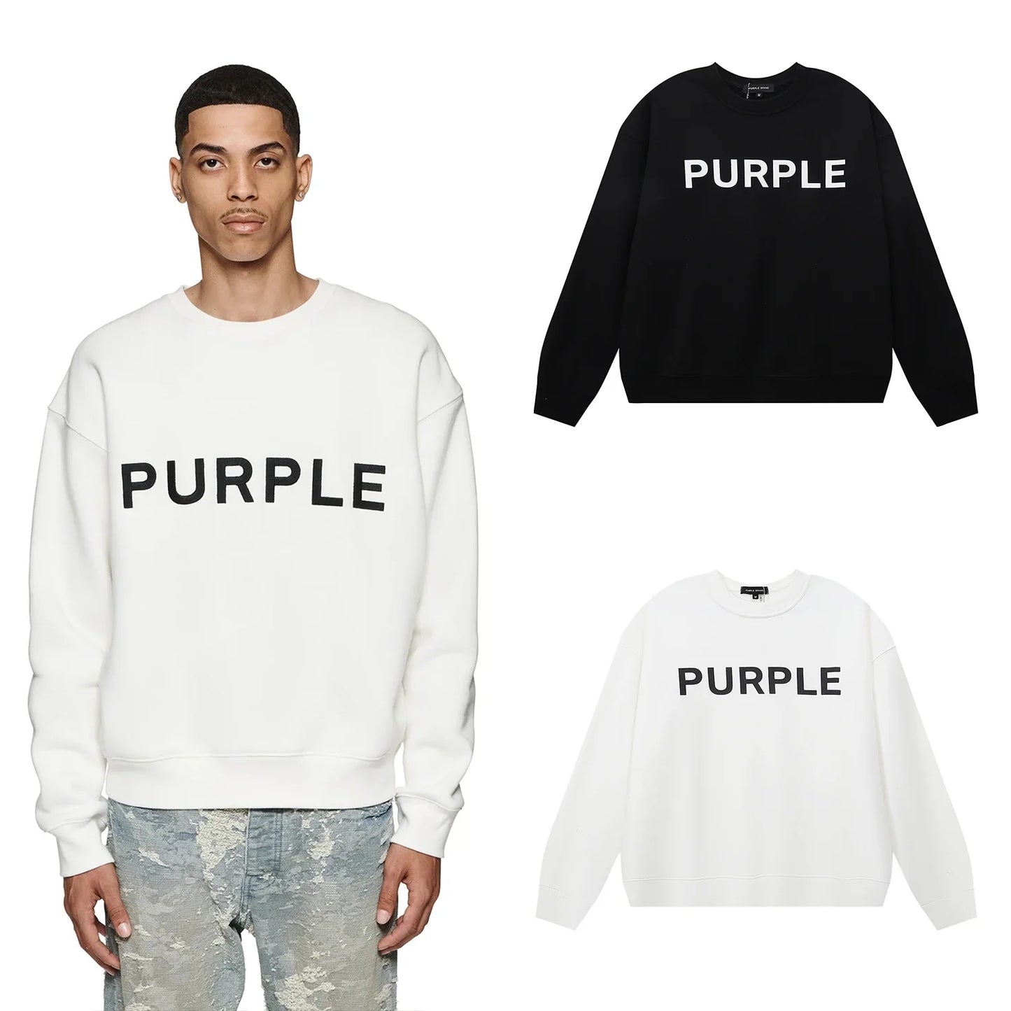 CREWNECK PURPLE BRAND